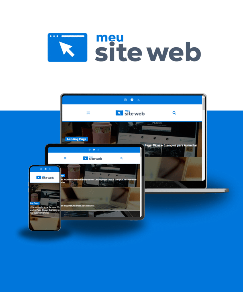 Criação de Sites 5 Site blog Meu Site Web — criado pela Review Comunicação