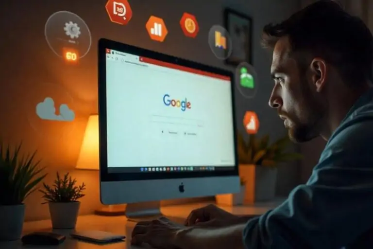 Imagem ilustrativa de uma pessoa querendo entender o motivo do site dele não aparecer no Google. Foto: Freepik IA.