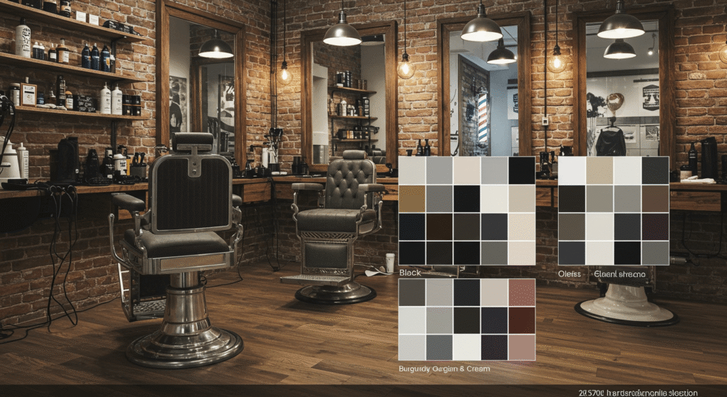 paleta de cores para barbearia
