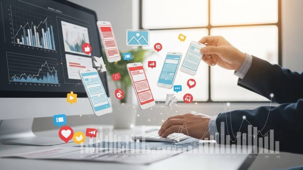 como é feito o marketing de conteúdo nas redes sociais​