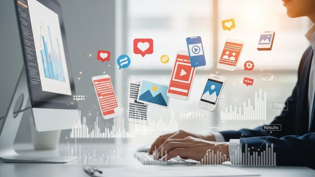 como é feito o marketing de conteúdo nas redes sociais​