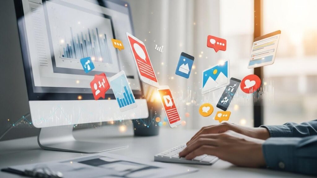 como é feito o marketing de conteúdo nas redes sociais​