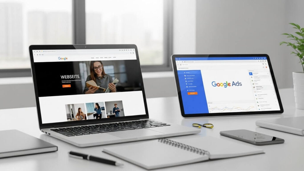 preciso de site para anunciar no google ads