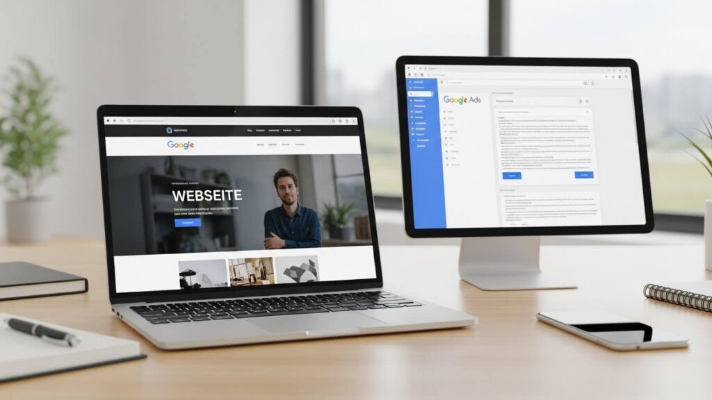 preciso de site para anunciar no google ads